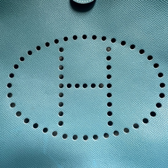 Hermes Evelyne Bag Blue Authentic - Picture 9 of 13